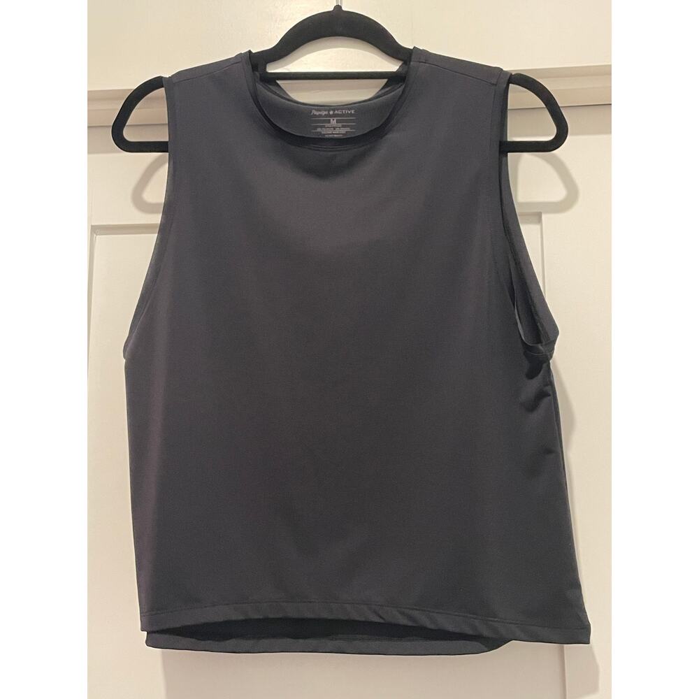 Papaya Active Women's black crop yoga top MED